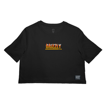 Cropped Grizzly Fire Starter Tee