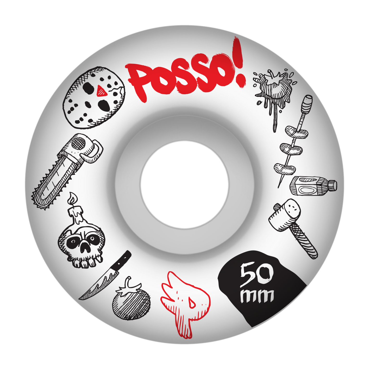 Rodas Posso Terror 50mm