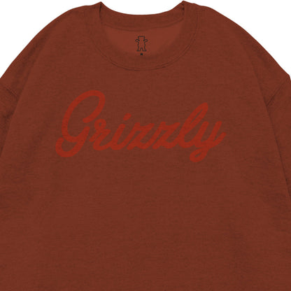Moletom Grizzly Script Logo Crew Neck