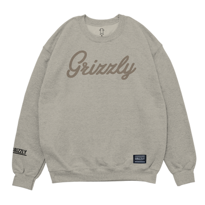 Moletom Grizzly Script Logo Crew Neck
